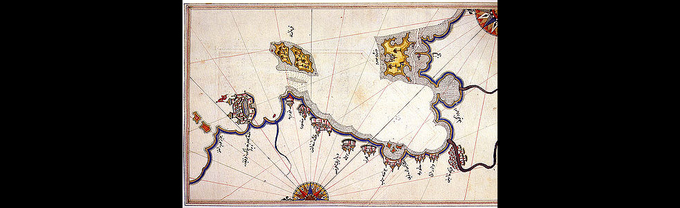 Golfo e isola diDjerba nella mappa di Piri Reis