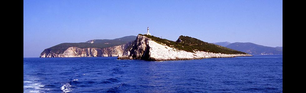 Capo Lefkas o salto di Saffo (la leggenda vuole che la poetessa si suicidò qui)