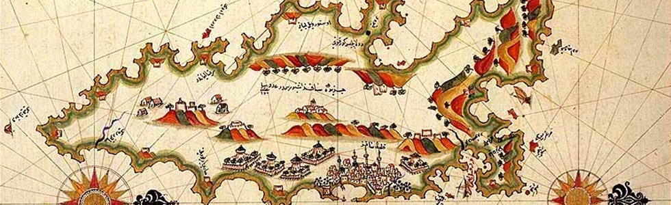 Chios nella mappa di Piri Reis del 1513