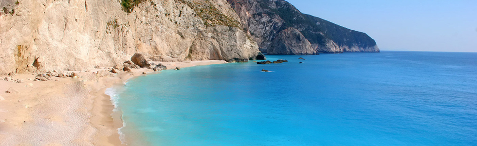 Un tratto di costa di Lefkada