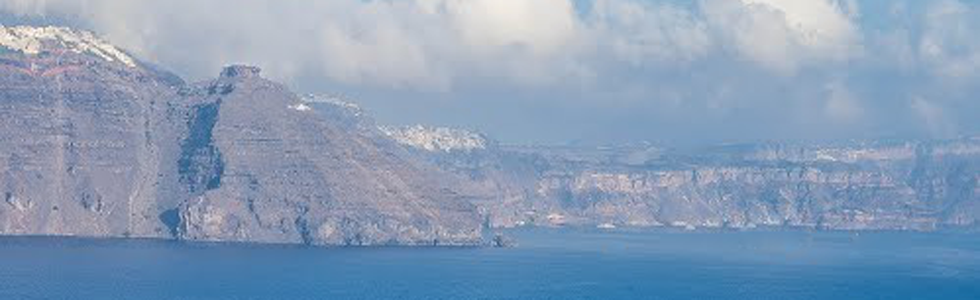 Santorini, costa orientale